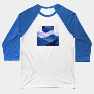 Mountain Geometric Reflection Baseball T-Shirt